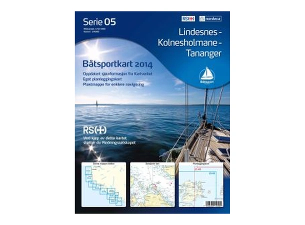 Båtsportkart 05 (E) - 1:50 000, Papir Lindesnes - Koldnesh./Tananger